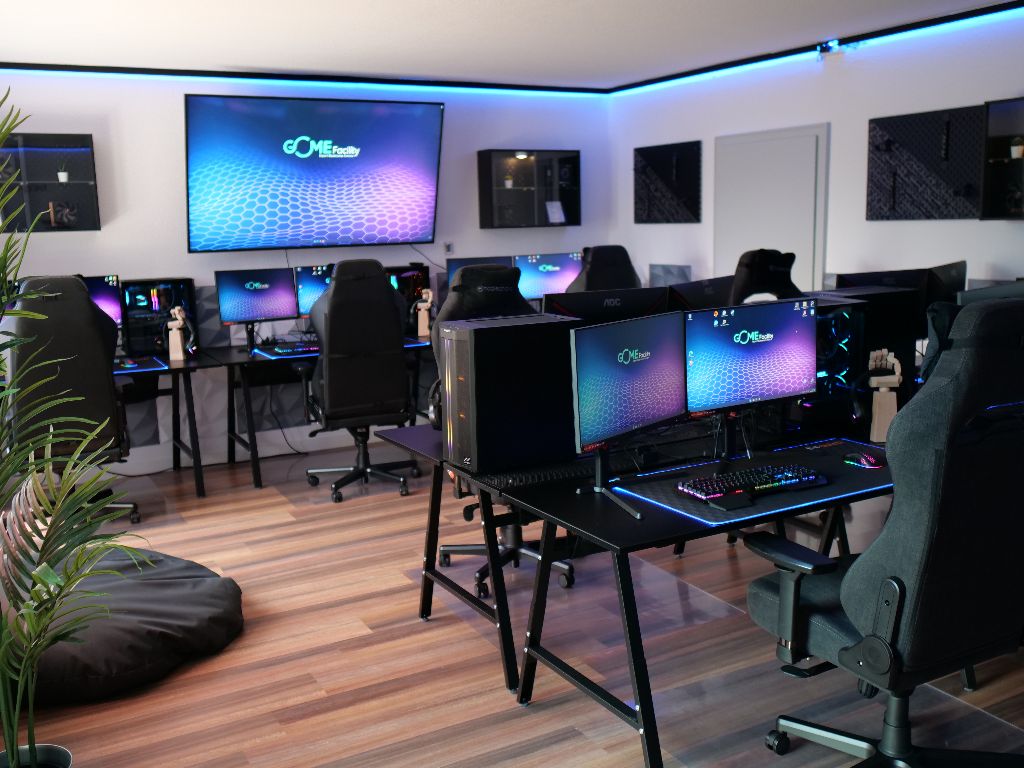 Gaming- und Aufenthaltsbereich der GOME Facility